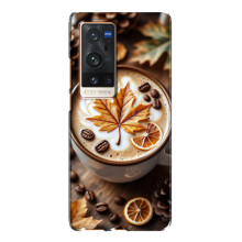 Чехол с уникальным дизайном «Осень с кофе» для Vivo X60 Pro Plus – Пряный кофе