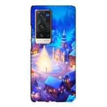 Різдвяні Чохли для Vivo X60 Pro Plus (VPrint) (Різдвяне місто)