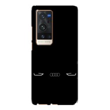 Силиконовый бампер с картинкой машины на Vivo X60 Pro Plus (Силует Audi)