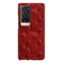 Текстурный Чехол Louis Vuitton для Виво Х60 Про Плюс – Красный ЛВ