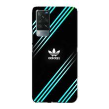 Чохли Адидас для Vivo X60 Pro (AlphaPrint) (Адідас з полосами)