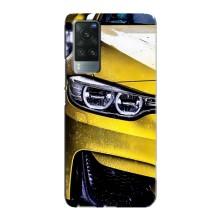 Чохли з Машинами на ВІВО Х60 Про (VPrint) (Жовта машина)