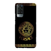 Чехлы VERSACE для Виво Х60 Про (PREMIUMPrint) (Logo Versace)