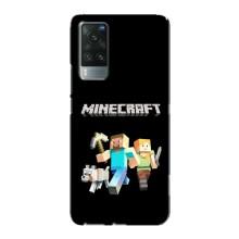 Чохол Майнкрафт на Vivo X60 Pro (AlphaPrint) Minecraft (герої Minecraft)