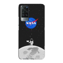 Силіконовый бампер з принтом "Наса" на Vivo X60 Pro – Космонавт NASA