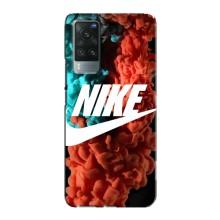 Чохол для Vivo X60 Pro - з принтом Найк (AlphaPrint) (Димчастий найк)