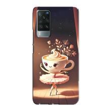 Чехол с мемом Тралалело тралала на Vivo X60 Pro – Балерина капучина