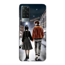 Чехол с дизайном Венздей 2 на Vivo X60 Pro – Уэнсдей и Тайлер