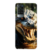 Чехол с картинкой «Хищники» для Vivo X60 Pro – Крокодил
