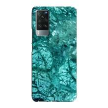 Мраморний чехол на Vivo X60 Pro (VPrint) (Зелений мрамор)
