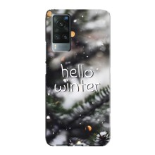 Новогодние, Праздничные Чехлы для Vivo X60 Pro - 2024 год (Hello winter)