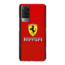 Силіконовий бампер з картинкою машини на Vivo X60 Pro (Ferrari Logo)