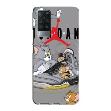 Силиконовый Чехол Nike Air Jordan на Виво Х60 Про – Air Jordan