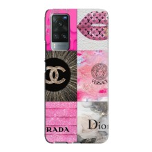 Чехол (Dior, Prada, YSL, Chanel) для Vivo X60 (Модница)