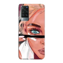 Чехол с печатью для Vivo X60 - (Мода) (AlphaPrint) (Макияж)