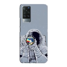 Чехол NASA для Vivo X60 (AlphaPrint) (Космонавт фото)