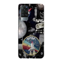 Силіконовый бампер з принтом "Наса" на Vivo X60 (Art nasa)