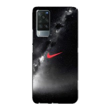 Чехол для Vivo X60 - с принтом Найк (AlphaPrint) (Найк красный)