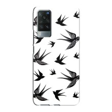 Чехол с птицами на Vivo X60 (VPrint) (Ласточки)