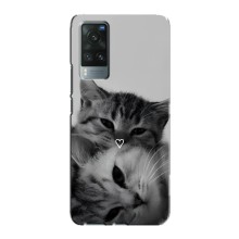 Чехол с рисунком кот на Vivo X60 (Пара котов)