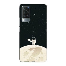 Космические Чехлы для Виво Х60 (VPrint) (На луне)