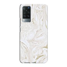Мраморный чехол на Vivo X60 (VPrint) (Белый мрамор)