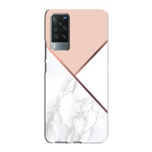 Мраморный чехол на Vivo X60 (VPrint) (Тройной мрамор)