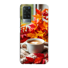 Чехол с уникальным дизайном «Осень с кофе» для Vivo X60
