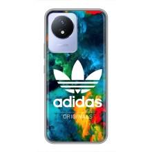 Чехлы Адидас для Vivo Y02 (AlphaPrint) (Яркий Адидас)