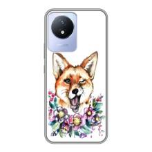Чехлы с картинкой Лисички для Vivo Y02 (VPrint) (Веселая лисичка)