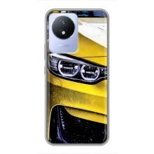 Чехлы с Машинами на Виво У02 (VPrint) (Желтая машина)