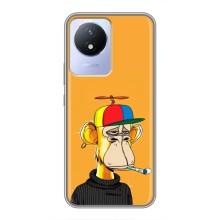 Чехлы с Обезьянами NFT для Vivo Y02 (AlphaPrint) (Скучающая Обезьяна NFT)