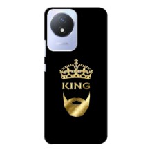 Чехол (Корона на чёрном фоне) для Виво У02 – KING