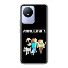 Чохол Майнкрафт на Vivo Y02 (AlphaPrint) Minecraft (герої Minecraft)