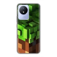 Чохол Майнкрафт на Vivo Y02 (AlphaPrint) Minecraft (текстура Майнкрафт)