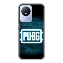 Чехол PUBG для Виво У02 (AlphaPrint) (Лого PUBG)