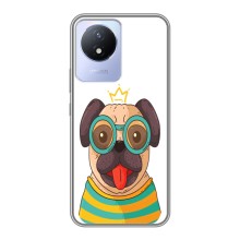 Бампер для Vivo Y02 з картинкою "Песики" (Собака Король)