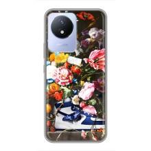 Чехол для Vivo Y02 - с принтом Найк (AlphaPrint) (Стиль Найк)