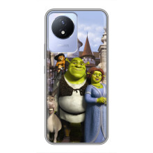 Чехол с мультфильмом Шрек на Vivo Y02