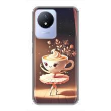 Чохол з мемом Тралалело тралала на Vivo Y02 – Балерина капучина