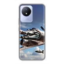 Чохол з мемом Тралалело тралала на Vivo Y02 – Бомбардіро крокоділо