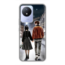 Чохол з дизайном Венздей 2 на Vivo Y02 – Венздей і Тайлер