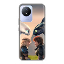 Чехол как приручить дракона на Vivo Y02 – Гикавка и Астрид