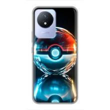 Чехол с Пикачу на Vivo Y02 – Мяч Пикачу