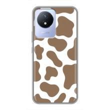Чохол з принтом корови на ViVO Y02
				украинскими буквами и цифрами: ВіВО У02 – Коричневий принт