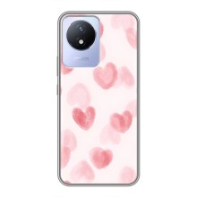 Чехол с розовым рисунком для Vivo Y02