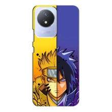 Купить Чехлы на телефон с принтом Anime для Виво Y02 (Naruto Vs Sasuke)