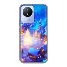 Різдвяні Чохли для Vivo Y02 (VPrint) (Різдвяне місто)