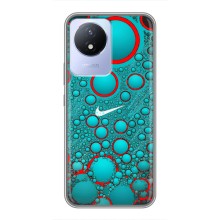 Силиконовый Чехол на Vivo Y02 с картинкой Nike (Найк зеленый)