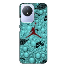 Силиконовый Чехол Nike Air Jordan на Виво Y02 – Джордан Найк